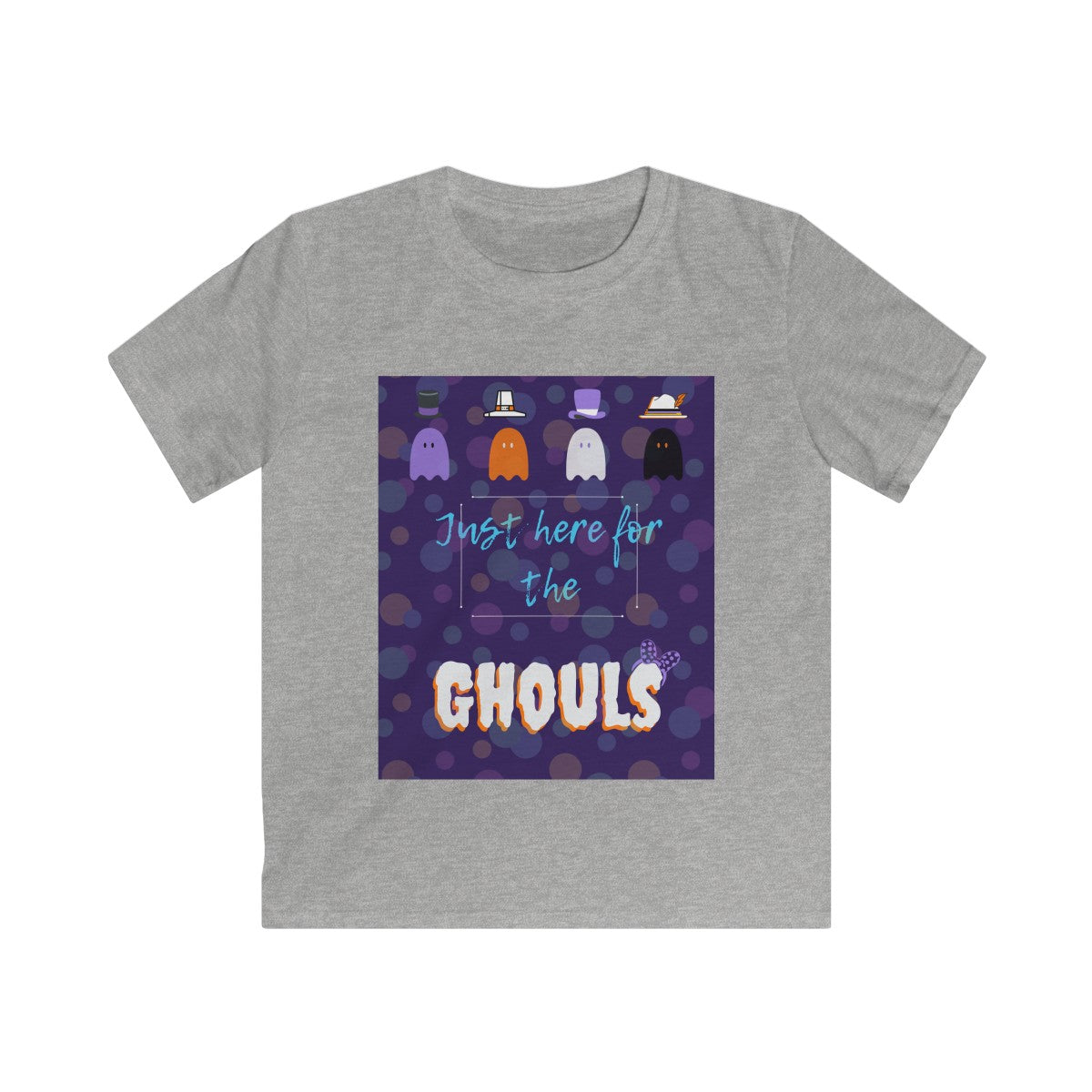 Here for the Ghouls Kids Softstyle Tee