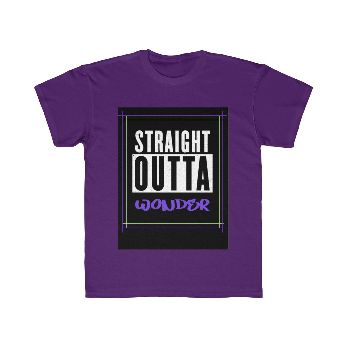 Straight Outta Wonder Kids Regular Fit Tee