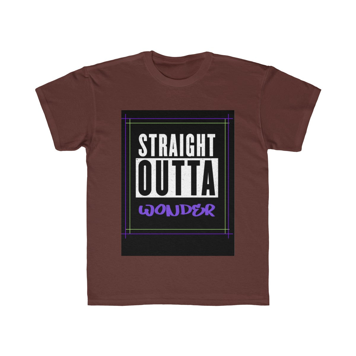 Straight Outta Wonder Kids Regular Fit Tee