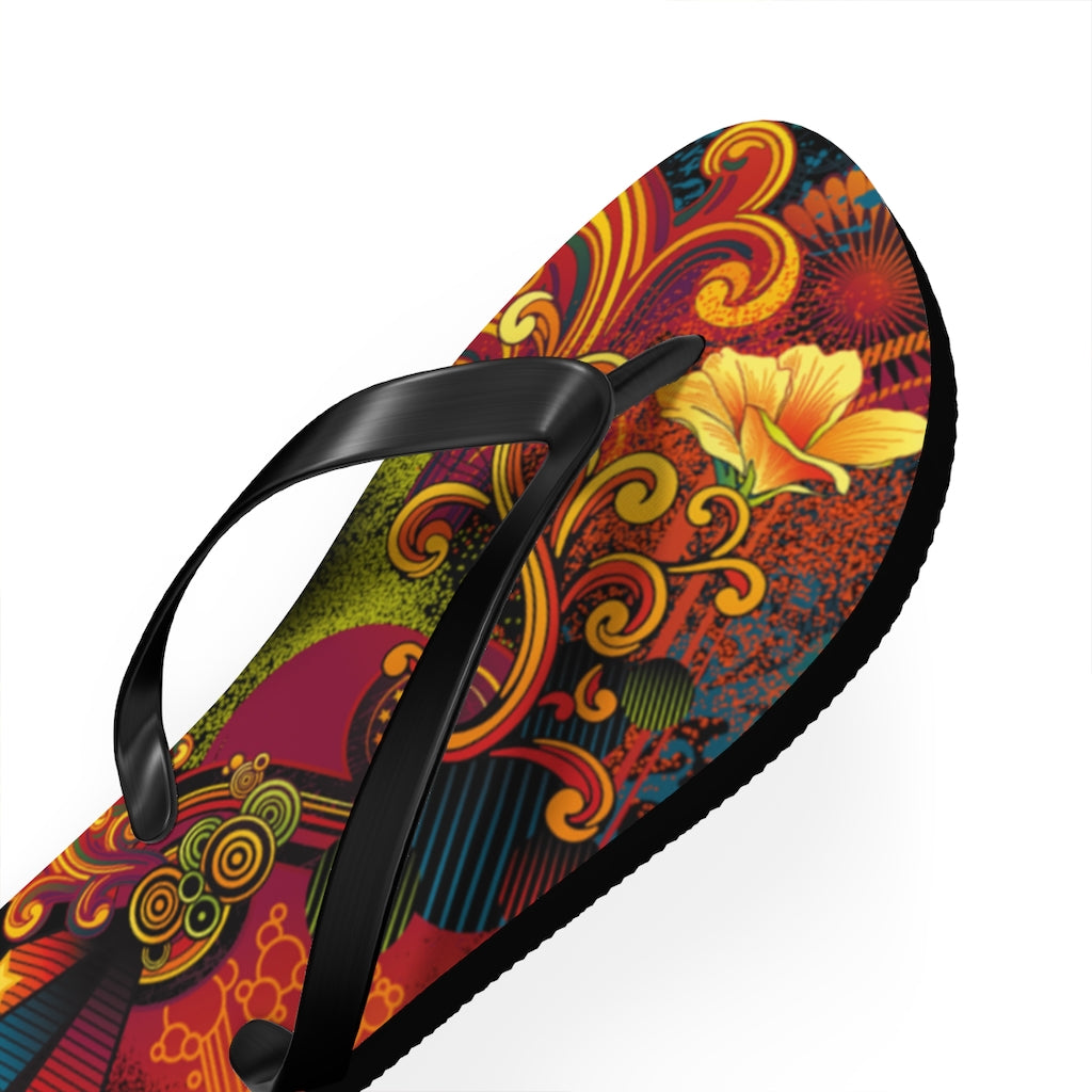 Flowing Flip Flops BLK