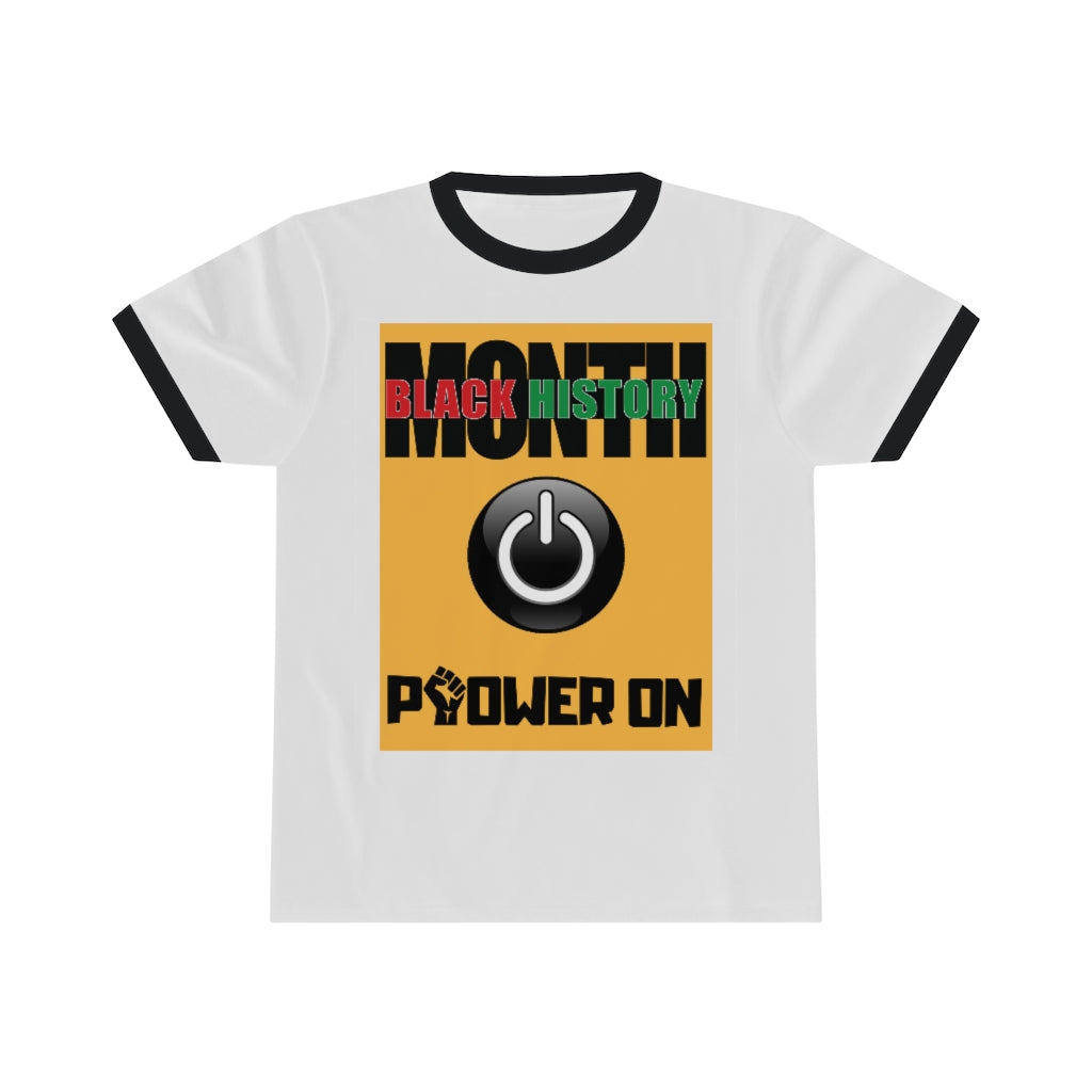 Power On Adult Unisex Ringer Tee