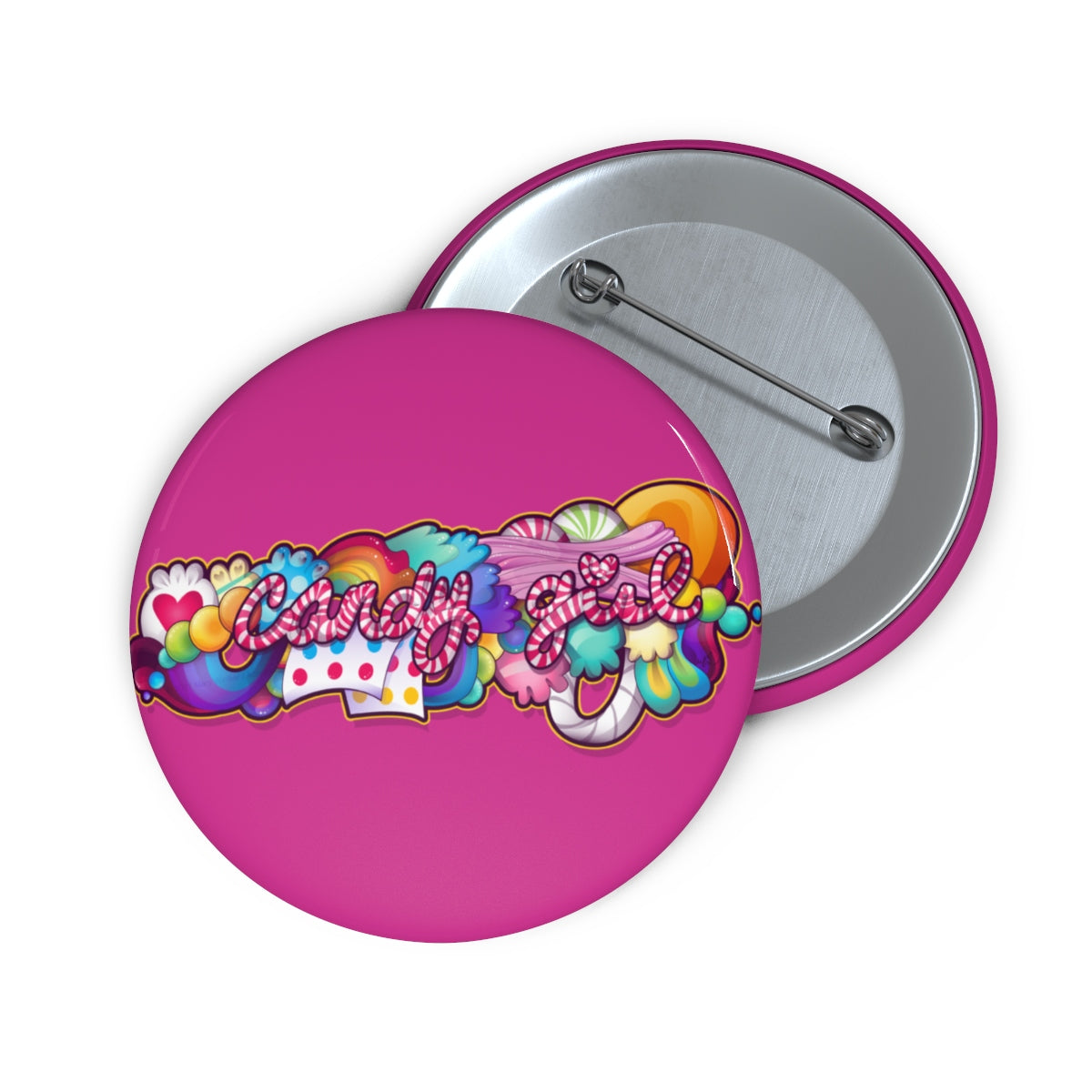 Candy Girl Pin Buttons