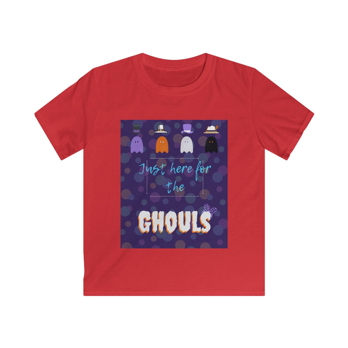 Here for the Ghouls Kids Softstyle Tee