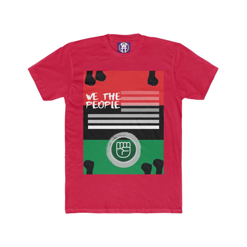 We the People Flag Adult Cotton Crew Tee
