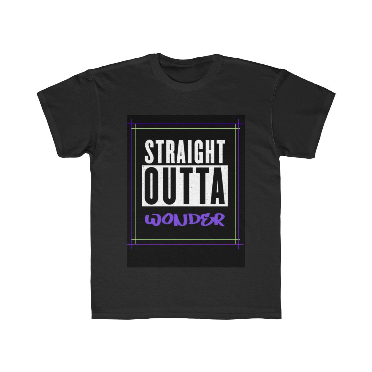 Straight Outta Wonder Kids Regular Fit Tee