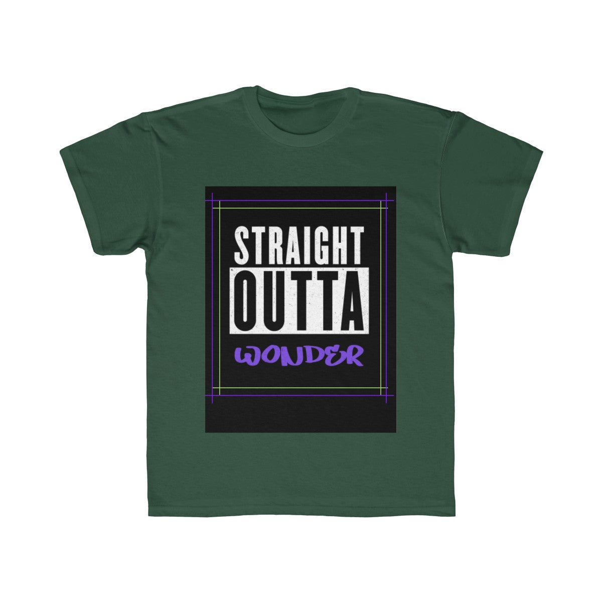 Straight Outta Wonder Kids Regular Fit Tee