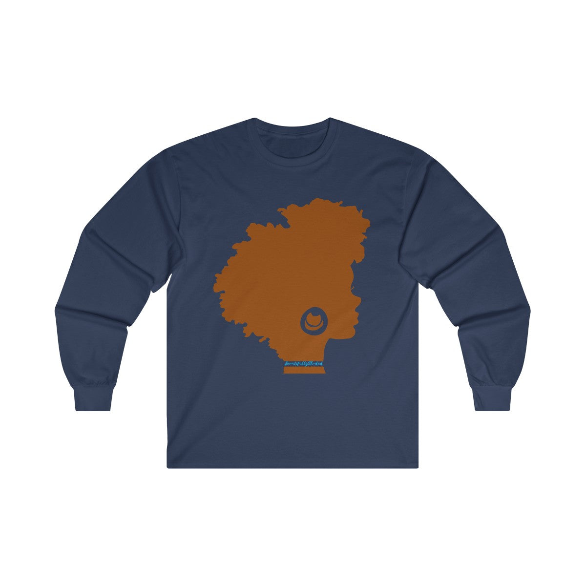 Beautifully Shaded Adult Cotton Long Sleeve Tee