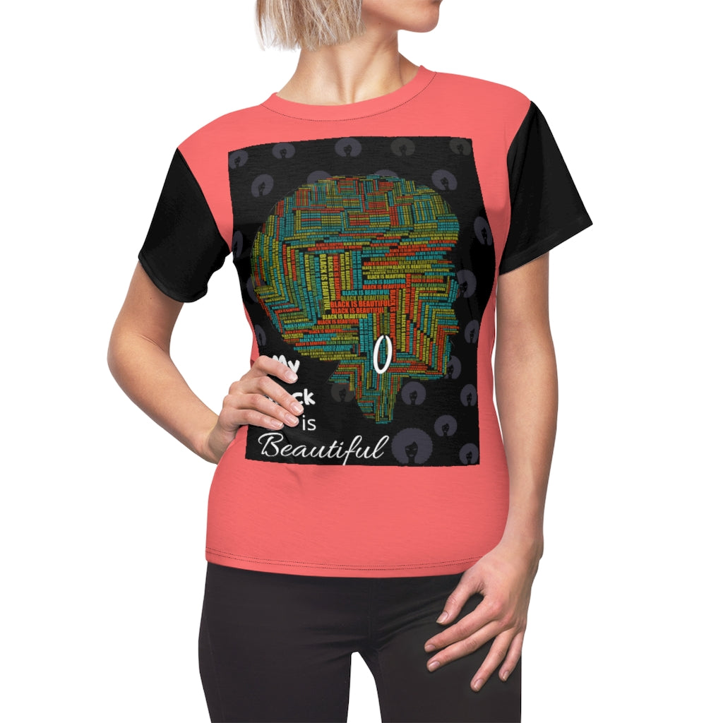 My Black is Beautiful2 Women's AOP Cut & Sew Tee