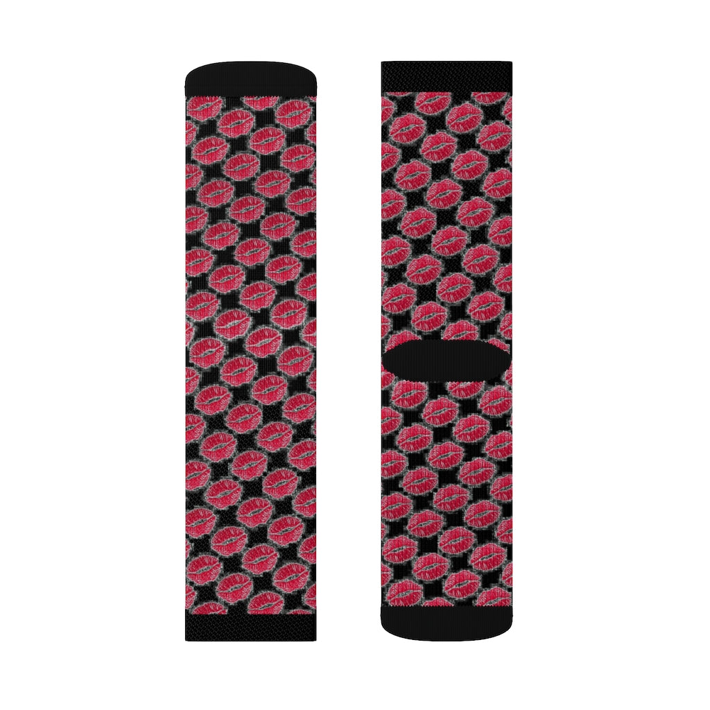 Kiss Kiss Black Socks