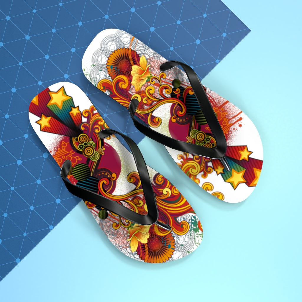 Flowing Flip Flops WHT