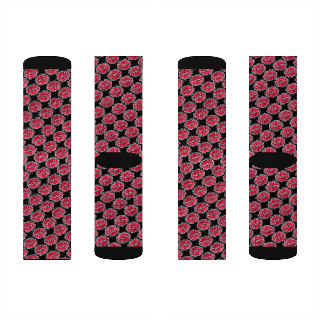 Kiss Kiss Black Socks