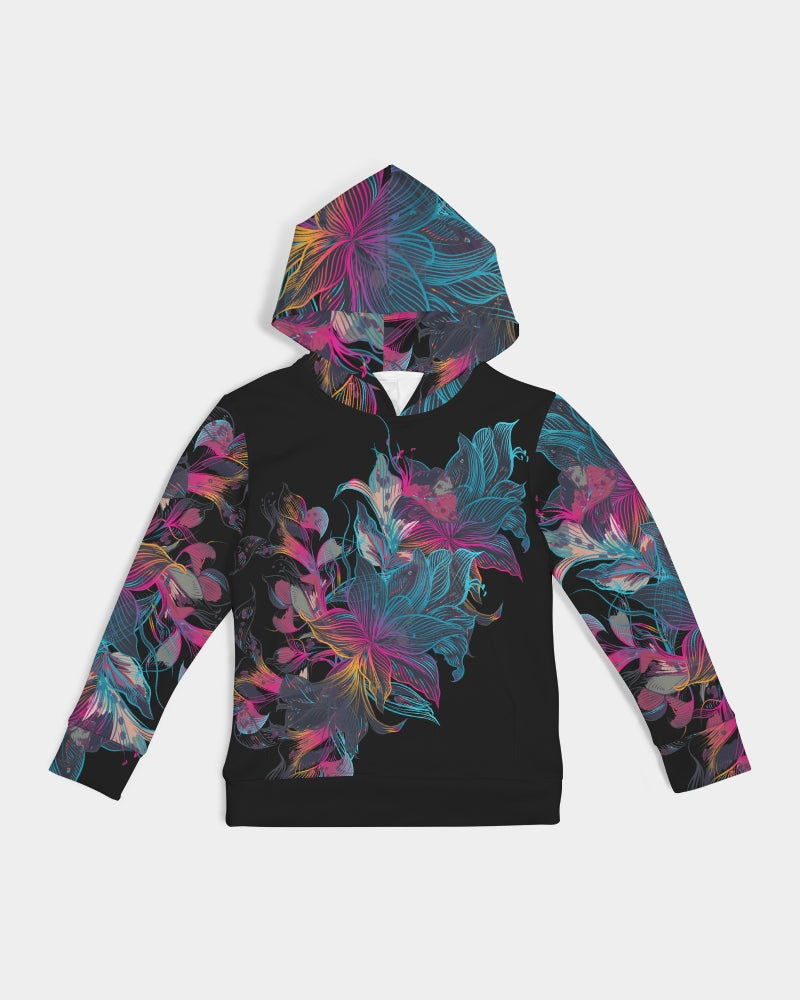 Neon Petals Kids Hoodie