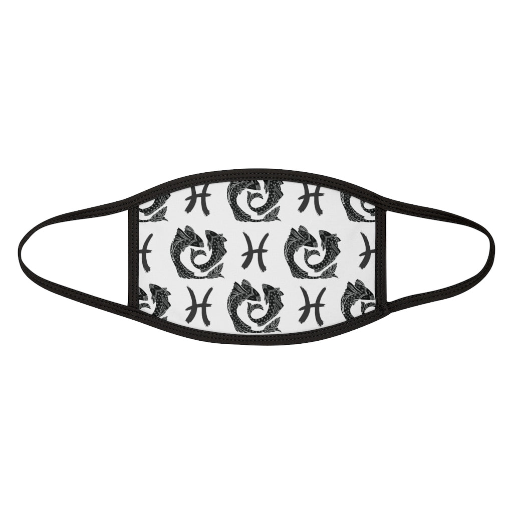 Pisces - BW Mixed-Fabric Face Mask