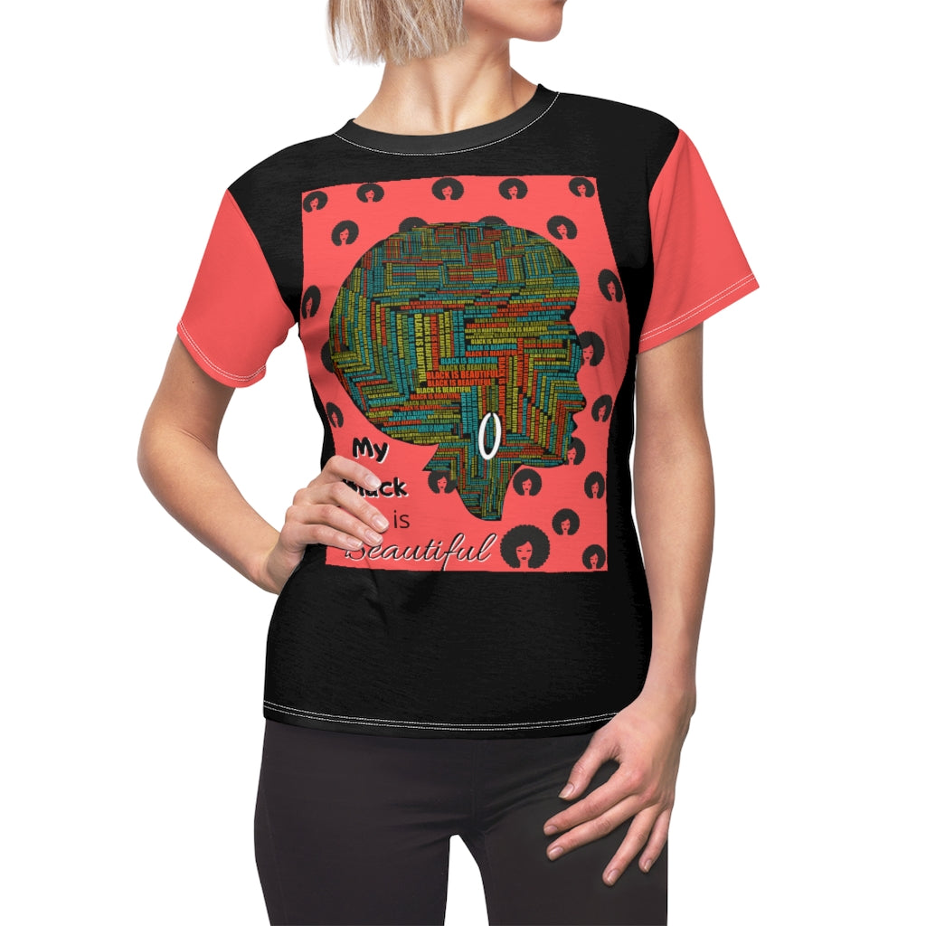 My Black is Beautiful Women's AOP Cut & Sew Tee