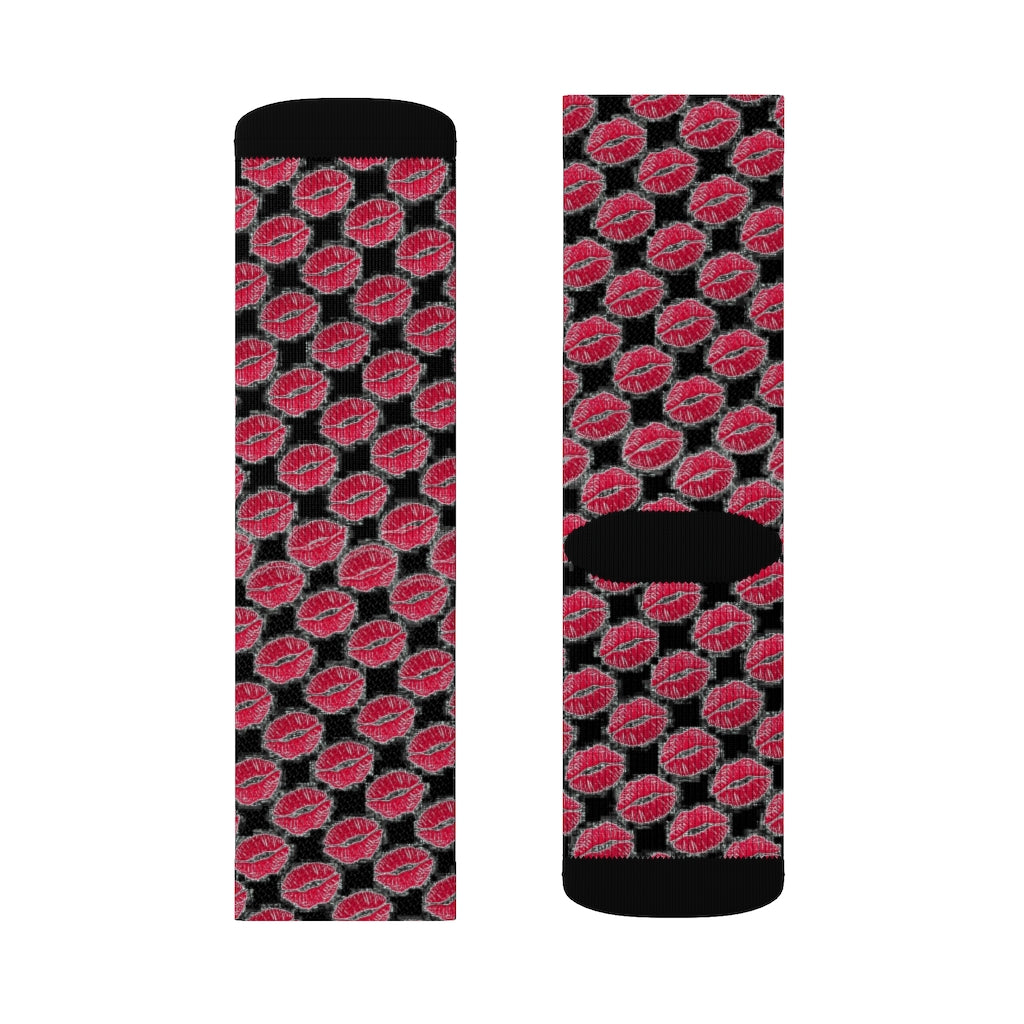 Kiss Kiss Black Socks