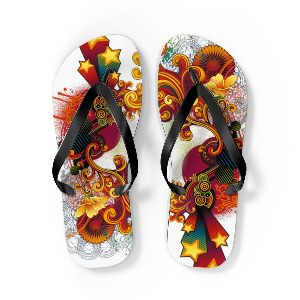 Flowing Flip Flops WHT
