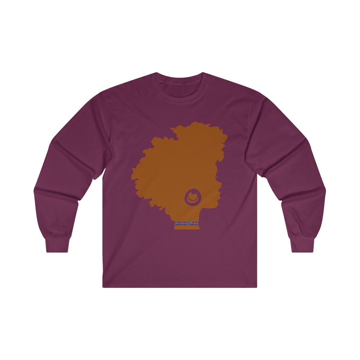 Beautifully Shaded Adult Cotton Long Sleeve Tee