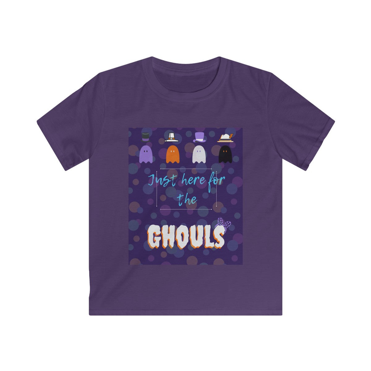 Here for the Ghouls Kids Softstyle Tee