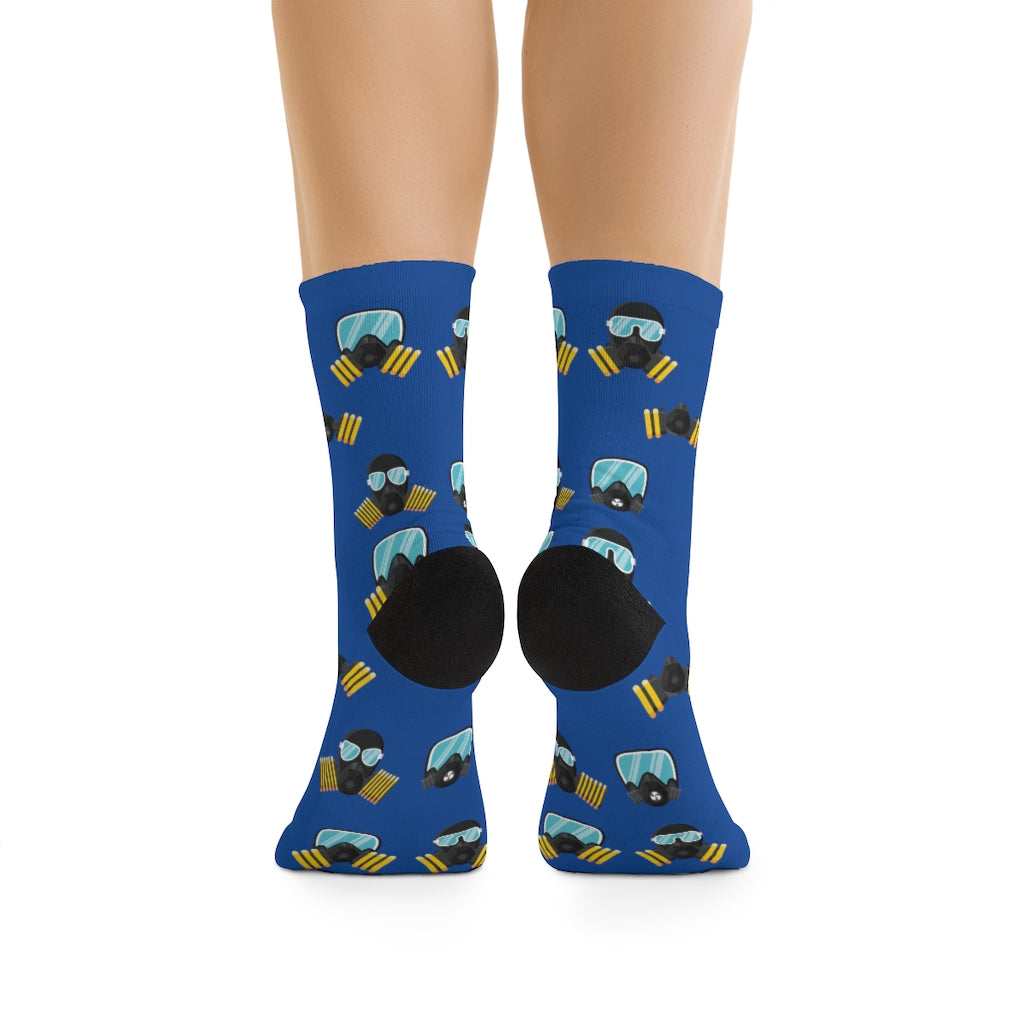 MaskOn BLU Adult Unisex DTG Socks