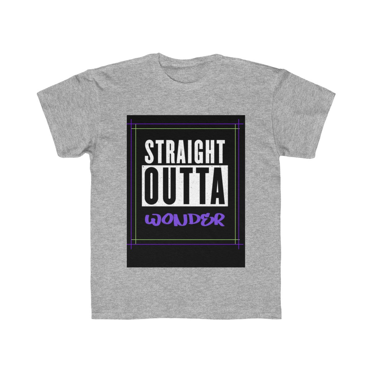 Straight Outta Wonder Kids Regular Fit Tee