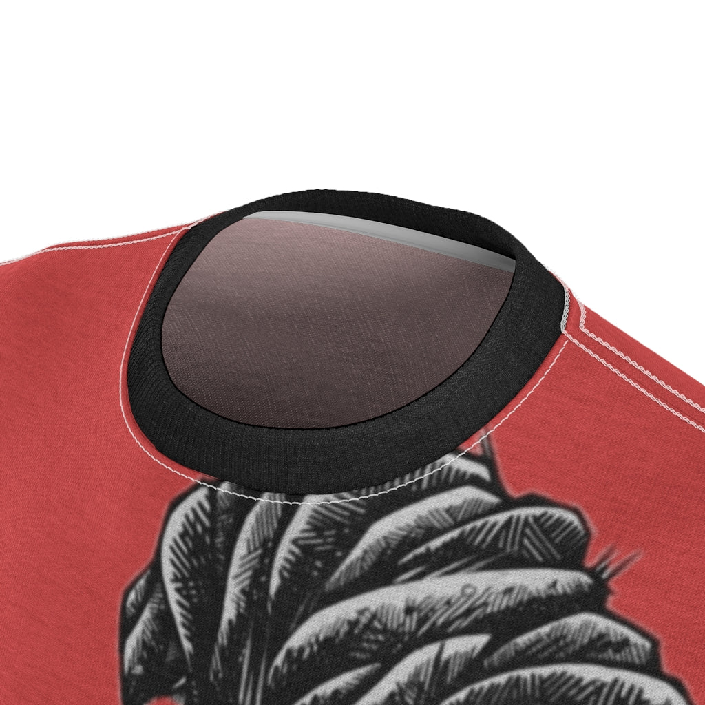 Locs Red Unisex AOP Cut & Sew Tee