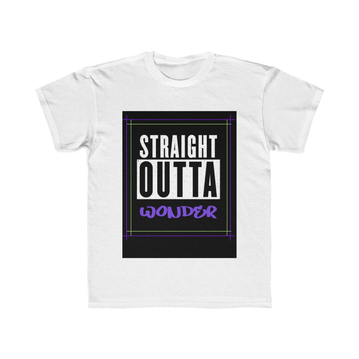 Straight Outta Wonder Kids Regular Fit Tee