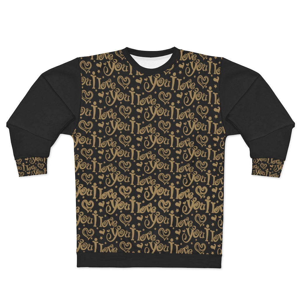ILY Black and Gold Unisex Sweatshirt