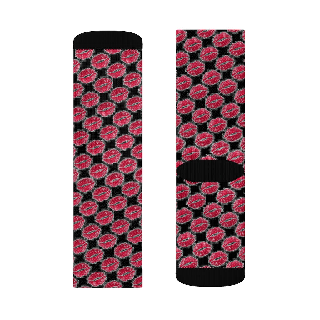 Kiss Kiss Black Socks