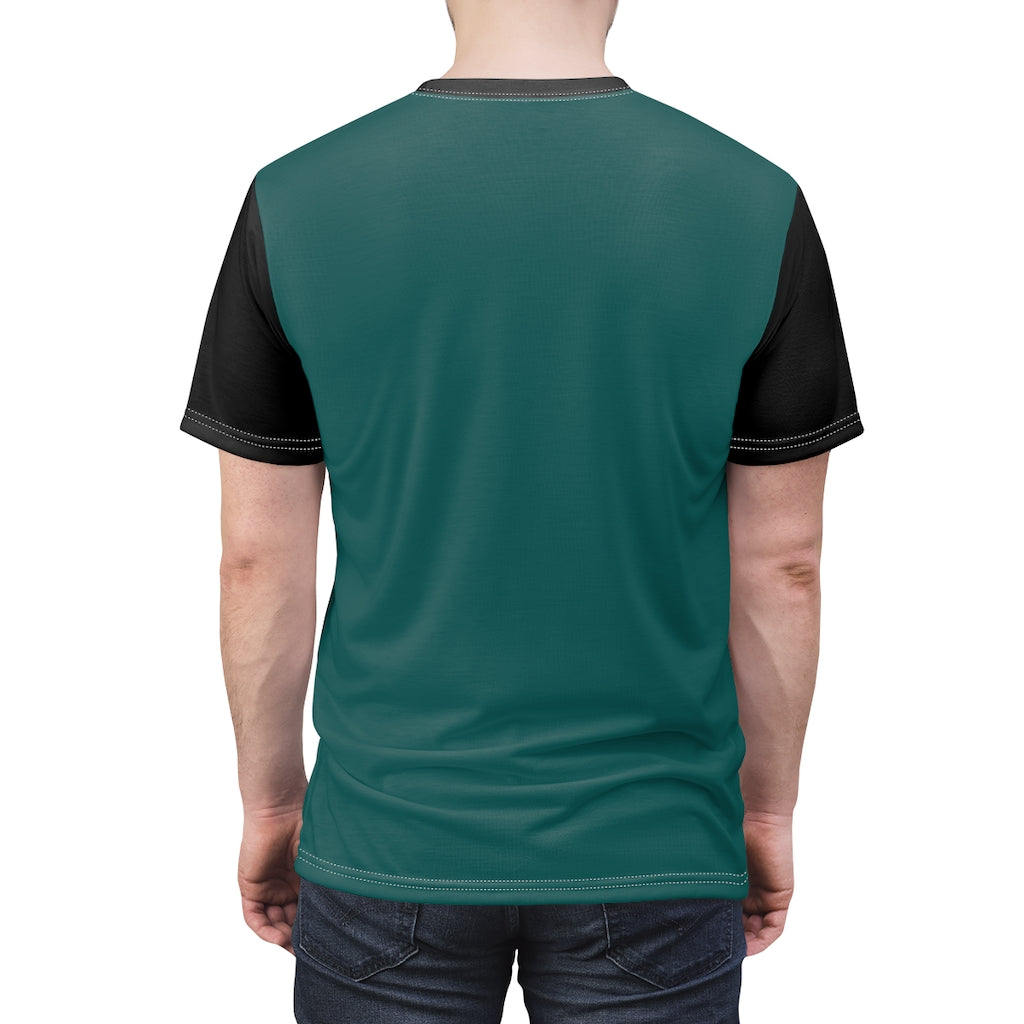 Locs Teal Unisex AOP Cut & Sew Tee
