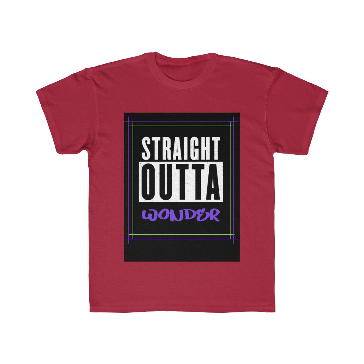 Straight Outta Wonder Kids Regular Fit Tee