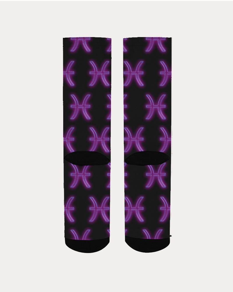 Purple Pisces Men's Socks