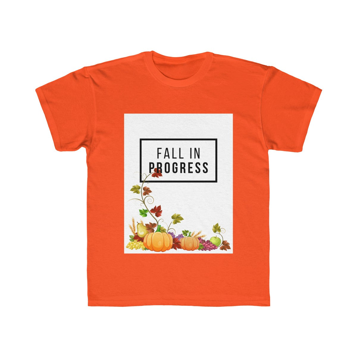 Fall in Progress Kids Regular Fit Tee
