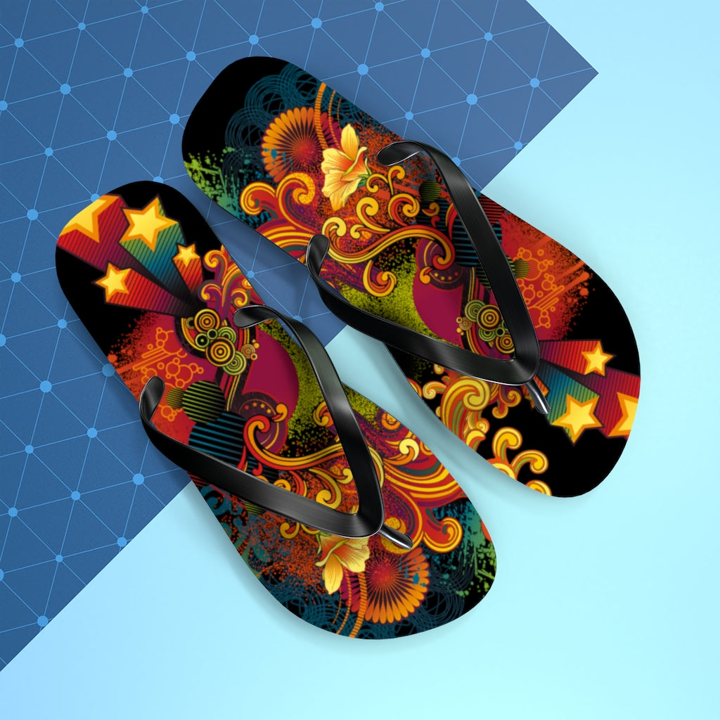 Flowing Flip Flops BLK