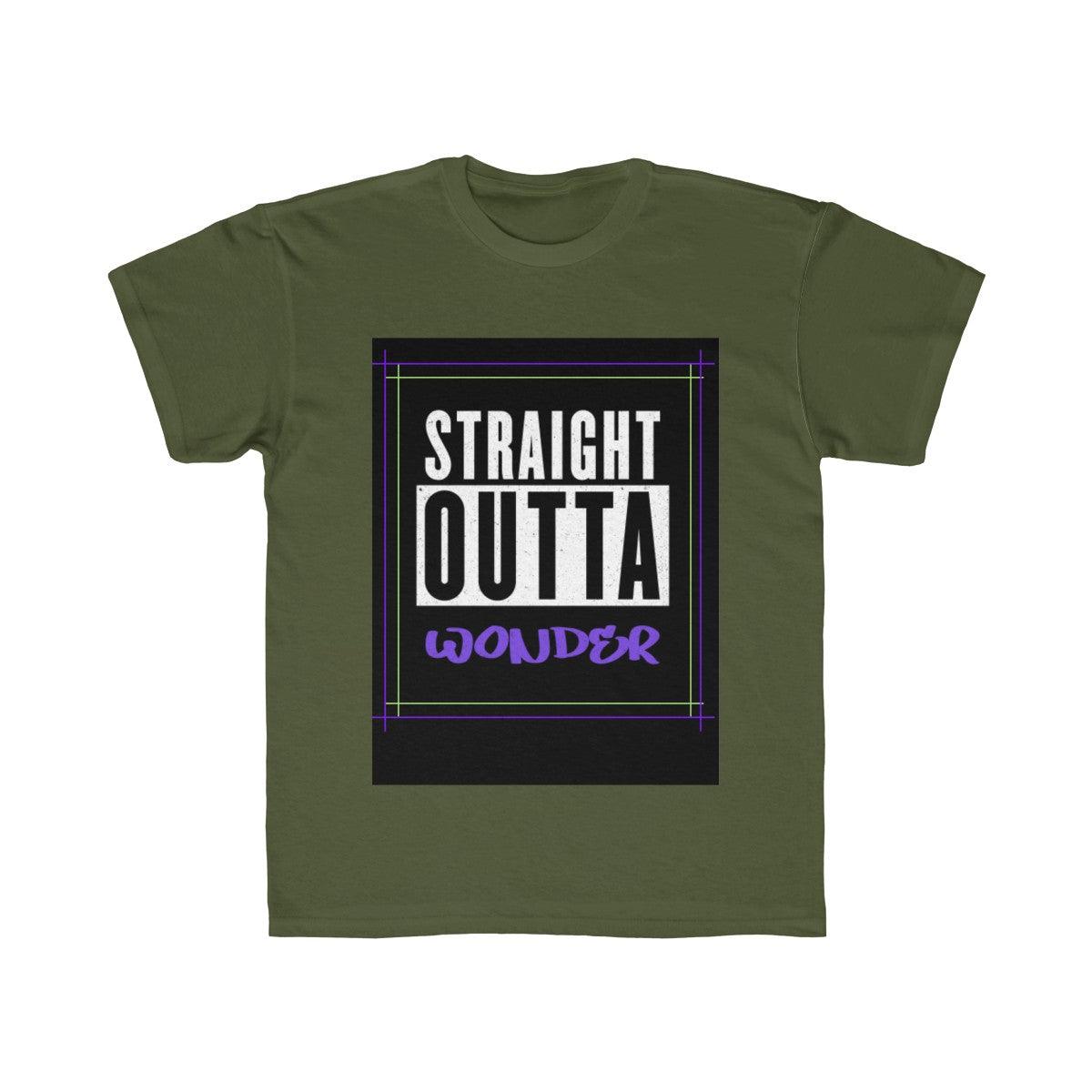 Straight Outta Wonder Kids Regular Fit Tee