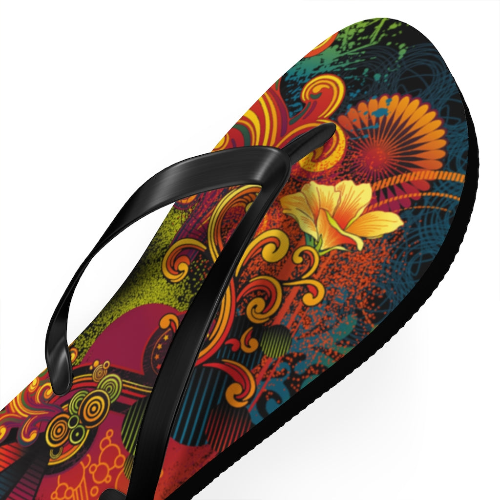 Flowing Flip Flops BLK