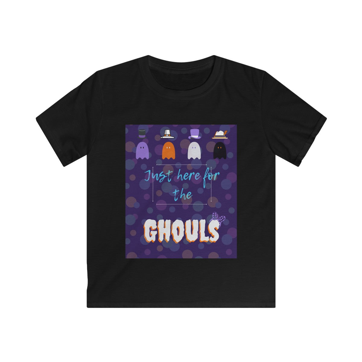 Here for the Ghouls Kids Softstyle Tee