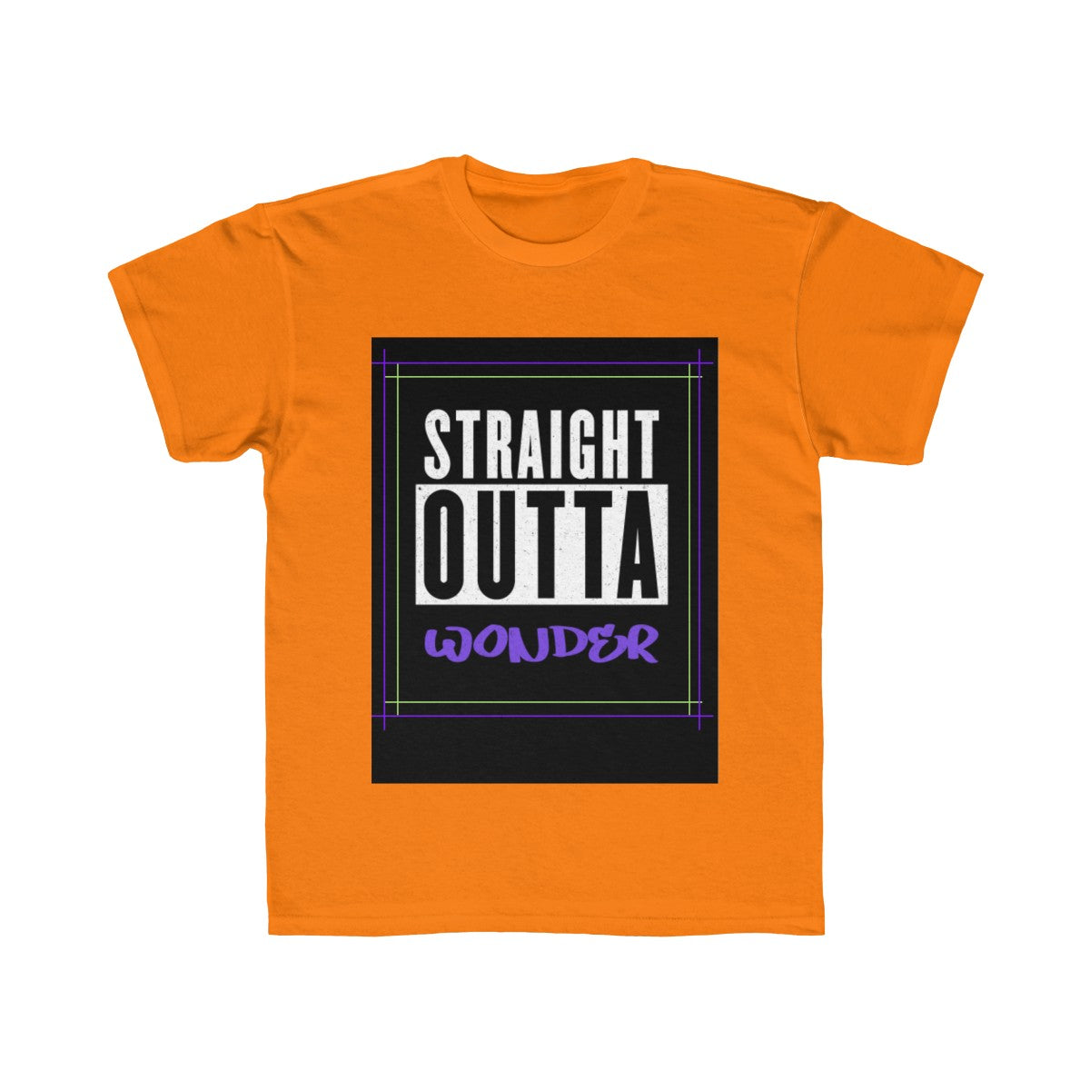 Straight Outta Wonder Kids Regular Fit Tee