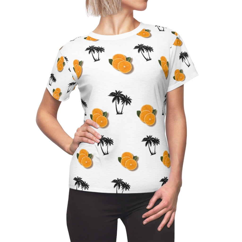 Florida Orange Women's AOP Cut & Sew Tee