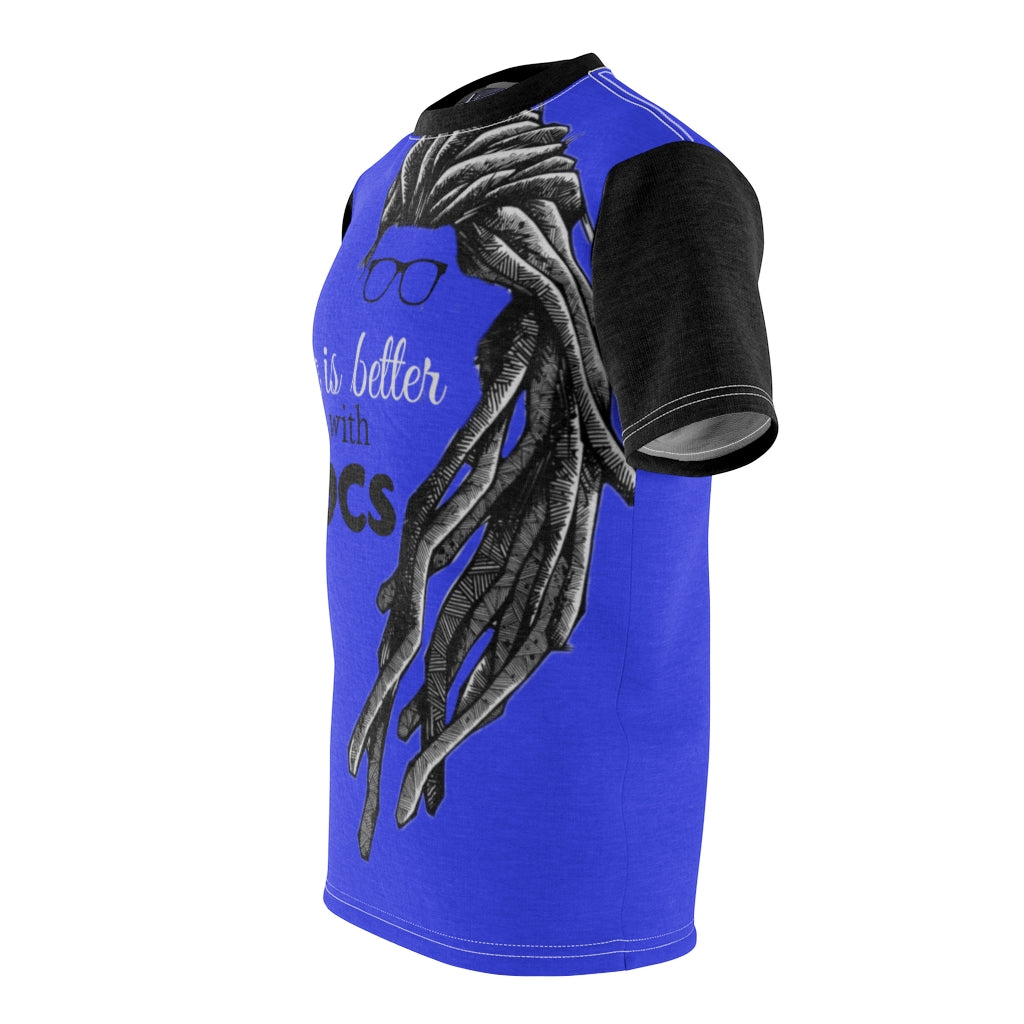 Locs Blu Unisex AOP Cut & Sew Tee