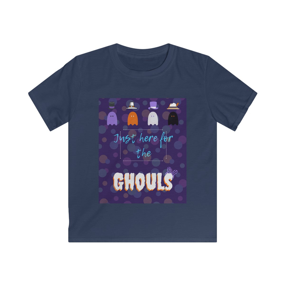Here for the Ghouls Kids Softstyle Tee