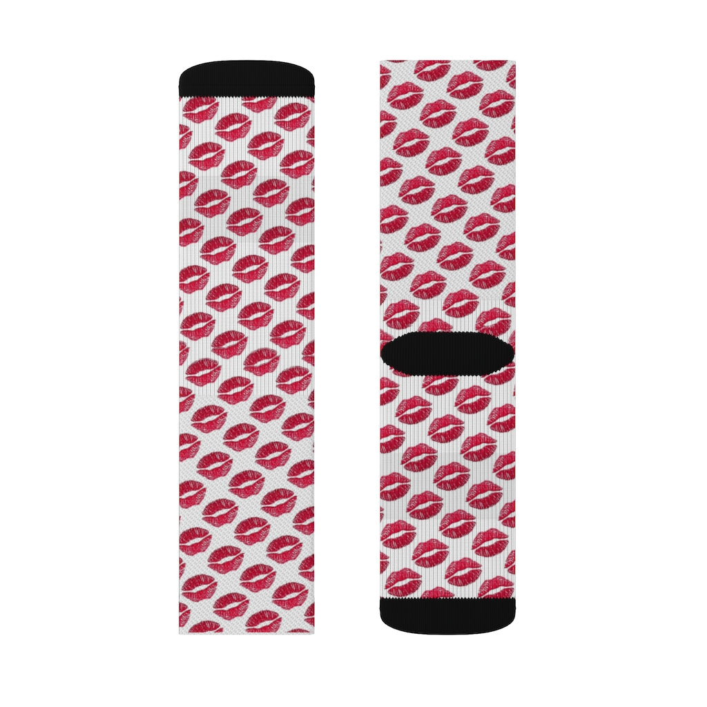 Kiss Kiss Wht Socks