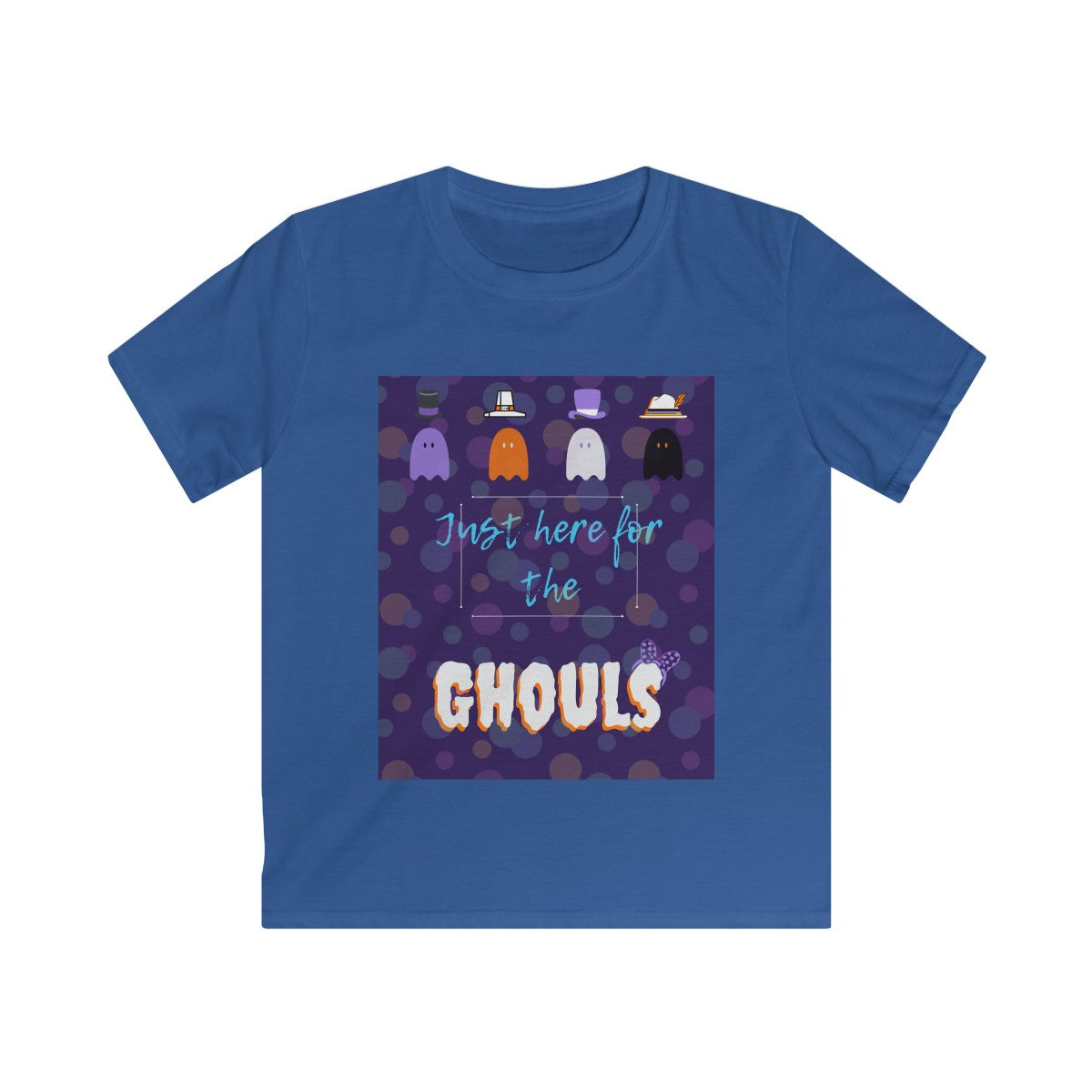 Here for the Ghouls Kids Softstyle Tee