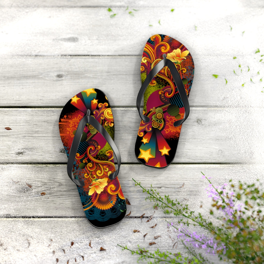 Flowing Flip Flops BLK