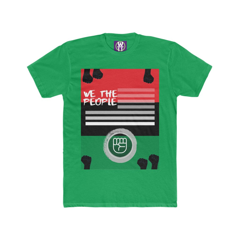 We the People Flag Adult Cotton Crew Tee