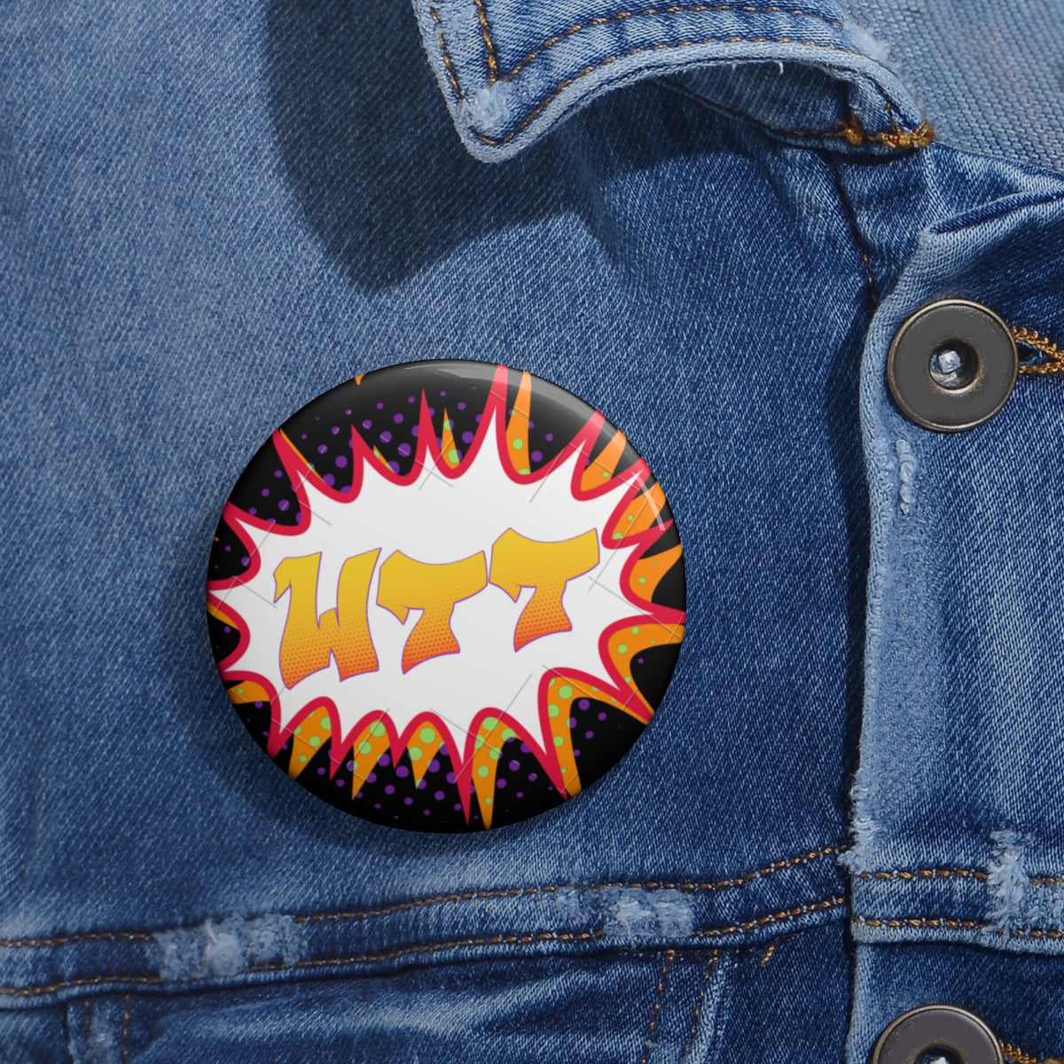 WTT "Pow" Logo1 Pin Buttons