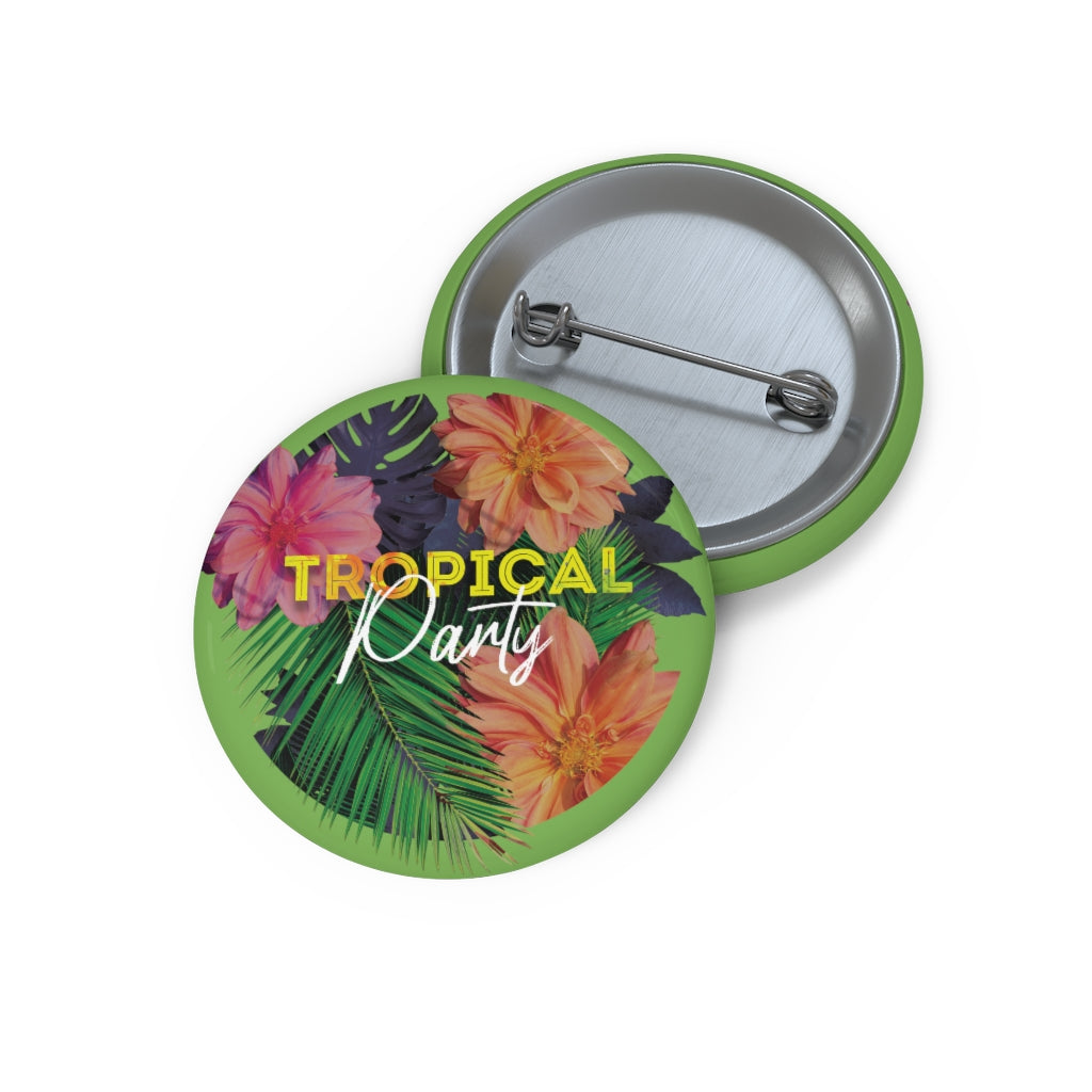 Tropical Party Pin Buttons