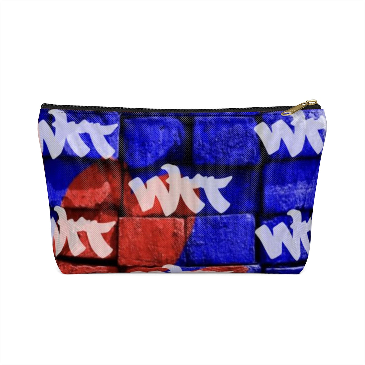 WTT logo Blue/Red Brick Accessory Pouch w T-bottom