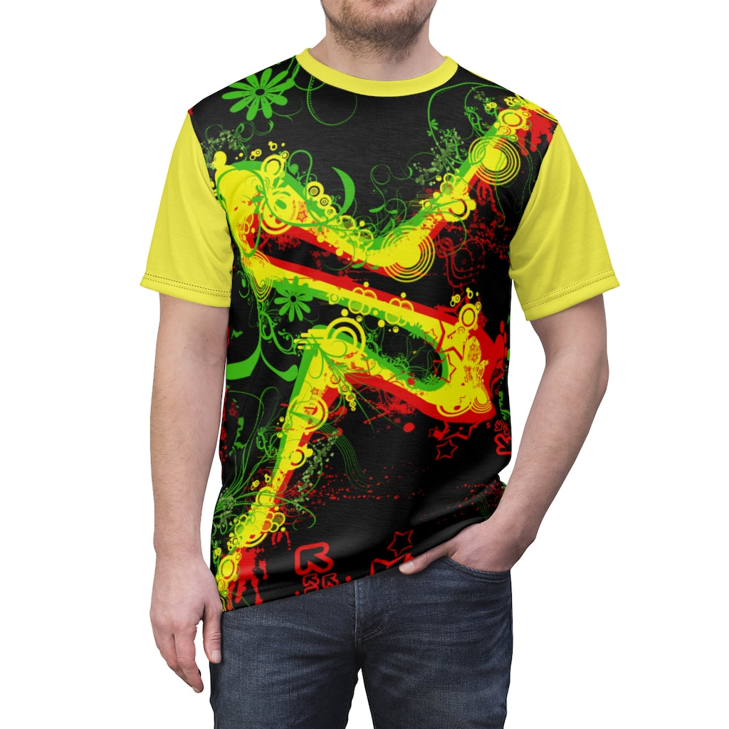 Marley Yellow Unisex AOP Cut & Sew Tee