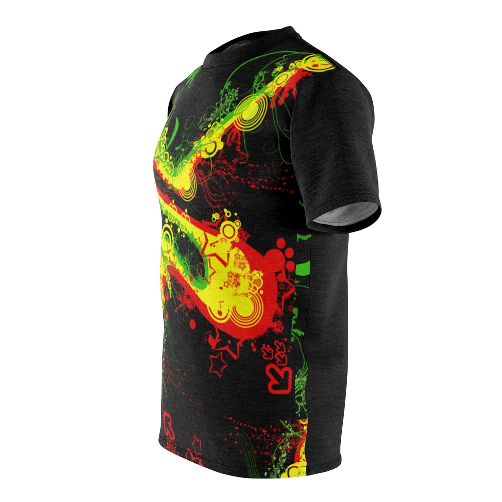 Marley Black Unisex AOP Cut & Sew Tee