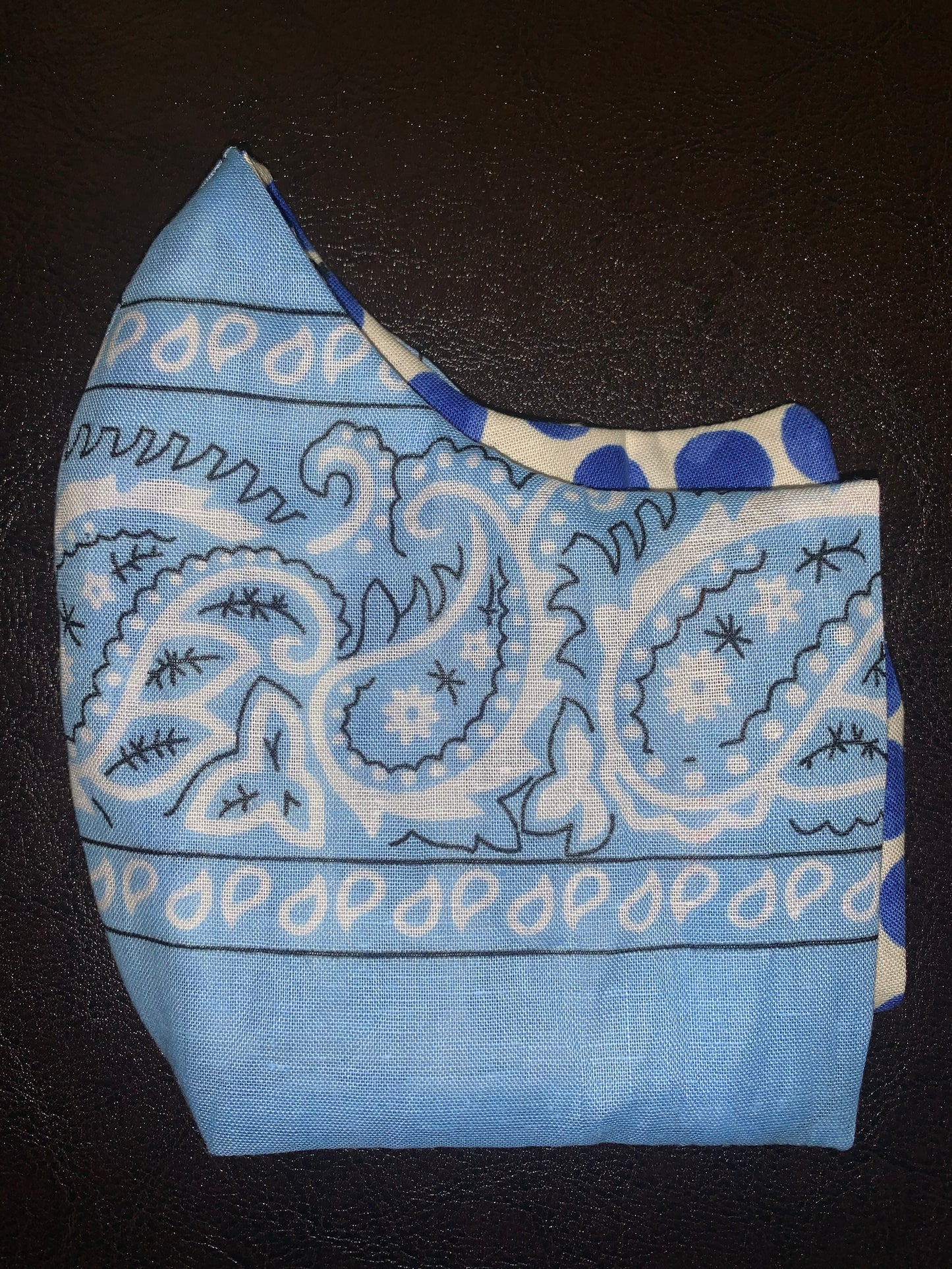 Baby Blue Bandana Cotton 2 Layer Mask